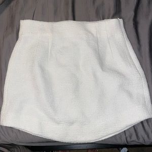 Zara textured white mini skirt Size XS